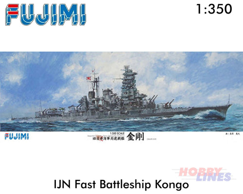 IJN Fast Battleship KONGO WWII  Japanese Navy 1:350 model kit Fujimi F600499