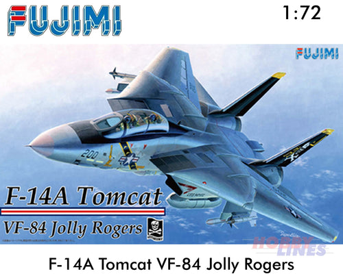 Grumman F14-A Tomcat Jolly Rogers jet fighter 1:72 kit Fujimi F722740