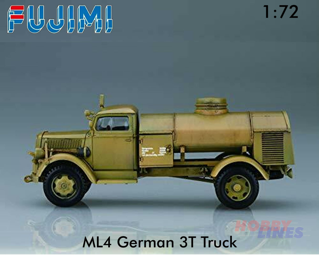 ML4 German 3T Truck Box Rescue & Fuel Refueling Vehicle WWII 1:72 Fujimi F723075