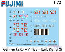 Load image into Gallery viewer, German PzKpfw. VI TIGER I Early Type Tank Set of 2 WWII 1:72 kit Fujimi F723112
