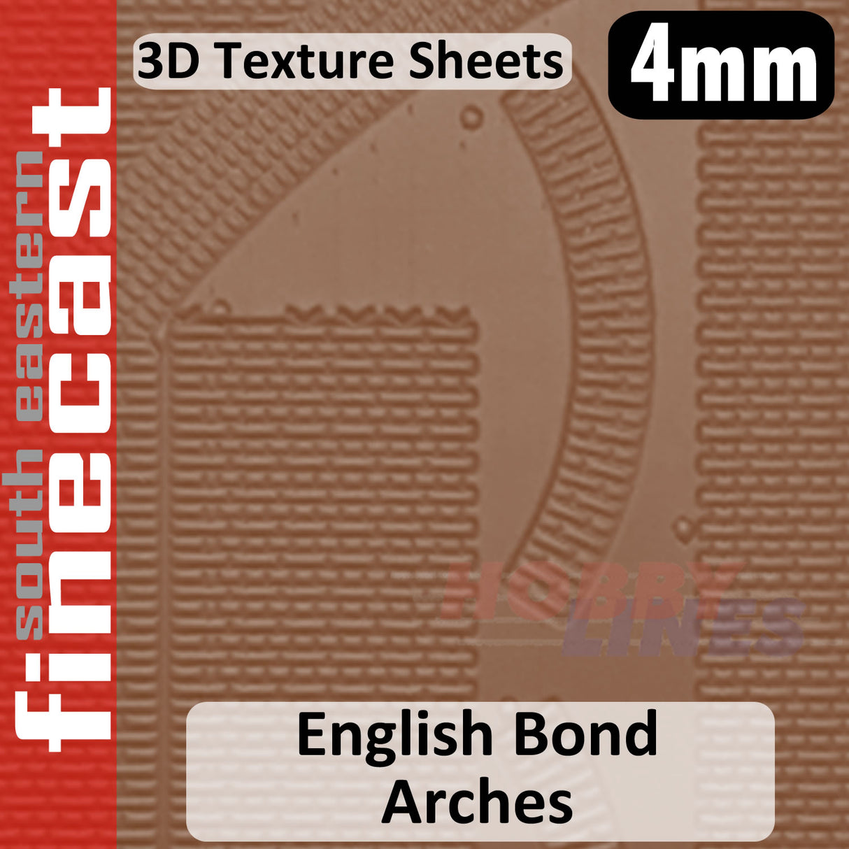 BRICK ARCHES English Bond 1:76 OO 4mm 3D Texture Sheet FINECAST FBS407B
