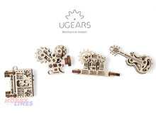 Load image into Gallery viewer, U-FIDGET CREATION Wooden Construction mini 3D model Puzzle kit uGears 70041

