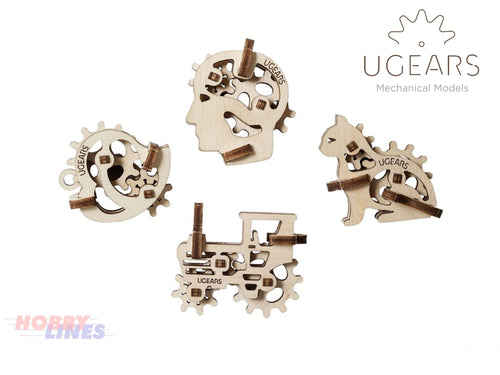 U-FIDGET TRIBIKS Wooden Construction mini 3D model Puzzle kit uGears 70029