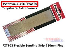 Load image into Gallery viewer, Perma-Grit FXT103 280mm FLEXIBLE SANDING STRIP Fine Tungsten Carbide Permagrit
