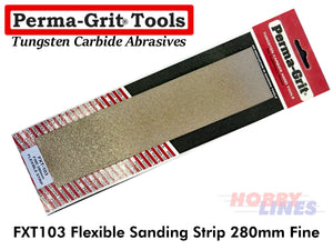 Perma-Grit FXT103 280mm FLEXIBLE SANDING STRIP Fine Tungsten Carbide Permagrit