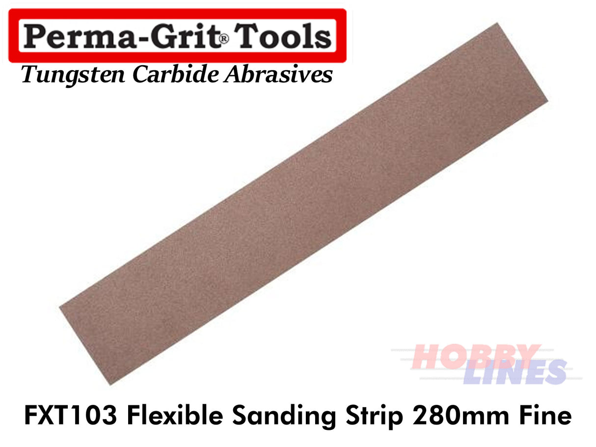 Perma-Grit FXT103 280mm FLEXIBLE SANDING STRIP Fine Tungsten Carbide Permagrit