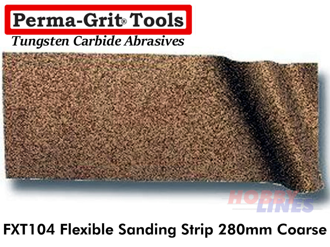 Perma-Grit FXT104 280mm FLEXIBLE SANDING STRIP Coarse Tungsten Carbide Permagrit