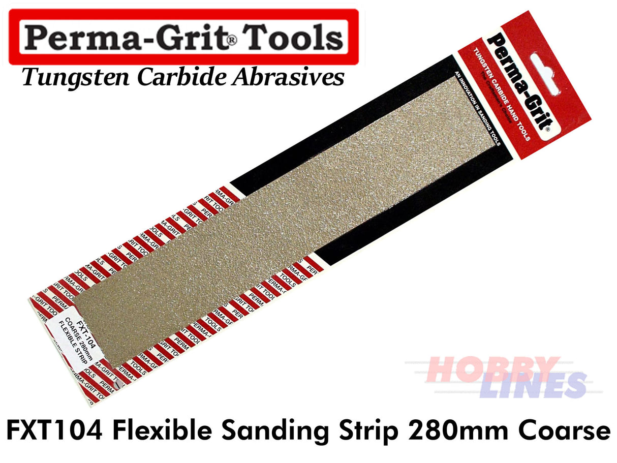 Perma-Grit FXT104 280mm FLEXIBLE SANDING STRIP Coarse Tungsten Carbide Permagrit