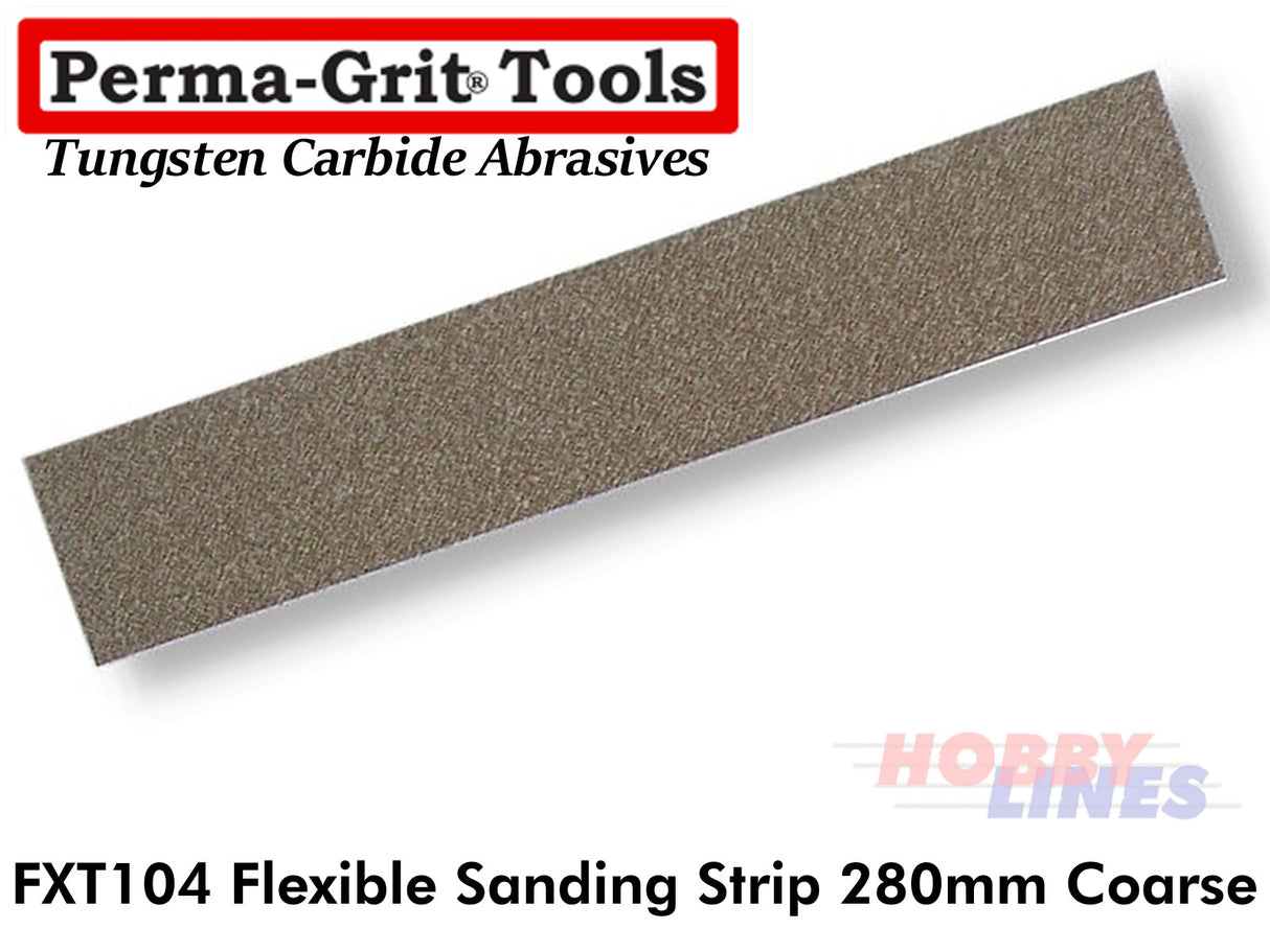 Perma-Grit FXT104 280mm FLEXIBLE SANDING STRIP Coarse Tungsten Carbide Permagrit