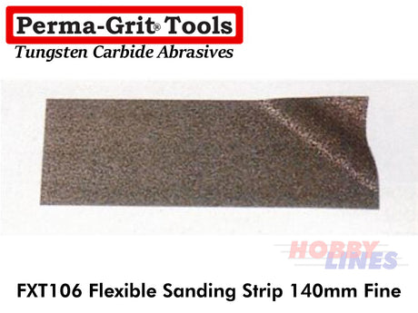 Perma-Grit FXT106 140mm FLEXIBLE SANDING STRIP Fine Tungsten Carbide Permagrit