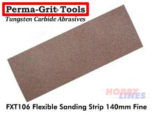 Load image into Gallery viewer, Perma-Grit FXT106 140mm FLEXIBLE SANDING STRIP Fine Tungsten Carbide Permagrit
