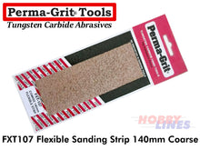 Load image into Gallery viewer, Perma-Grit FXT107 140mm FLEXIBLE SANDING STRIP Coarse Tungsten Carbide Permagrit
