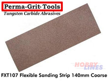 Load image into Gallery viewer, Perma-Grit FXT107 140mm FLEXIBLE SANDING STRIP Coarse Tungsten Carbide Permagrit
