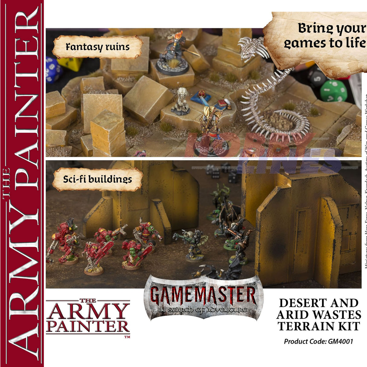 GAMEMASTER TERRAIN KIT DESERT & ARID WASTES paints & more Army Painter GM4001P