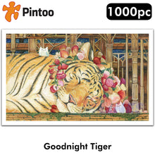 Load image into Gallery viewer, Showpiece Puzzle  GOODNIGHT TIGER 20&quot; x 32&quot; 1000pc PINTOO H2146
