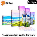 Showpiece Puzzle Neuschwanstein Castle Canvas Set 23.5"x13" 632pc PINTOO HN1063