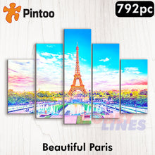 Load image into Gallery viewer, Showpiece Puzzle BEAUTIFUL PARIS Canvas Set 23&quot; x 14&quot; 792 piece PINTOO HN1015
