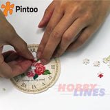 3D Puzzle Clock PLANTICA LOVE PROMISE 145pc Desk Clock PINTOO Puzzles KC1041