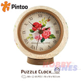 3D Puzzle Clock CLASSIC ROSE 145pc Desk Clock PINTOO Puzzles KC1005