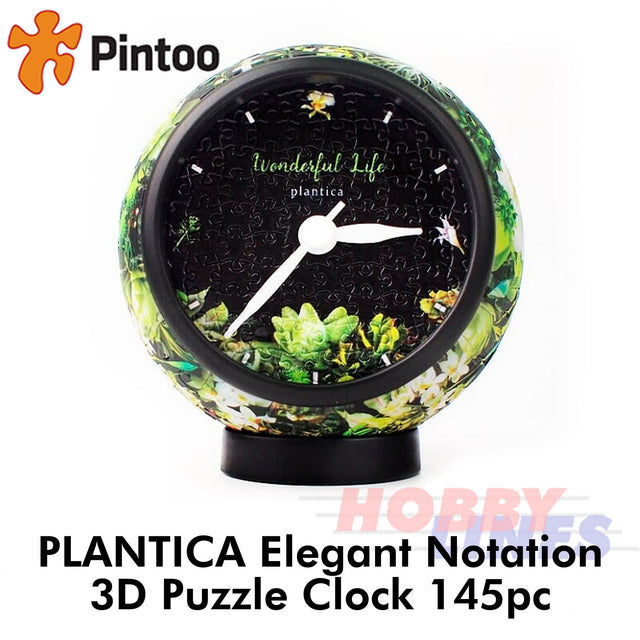 3D Puzzle Clock PLANTICA ELEGANT NOTATION 145pc Desk Clock PINTOO Puzzles KC1038