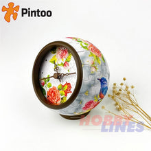 Load image into Gallery viewer, 3D Puzzle Clock FRAGRANT FLOWERS &amp; SINGING BIRDS 145pc Desk Clock PINTOO KC1046
