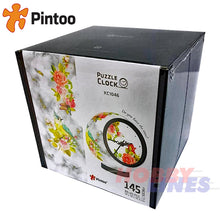 Load image into Gallery viewer, 3D Puzzle Clock FRAGRANT FLOWERS &amp; SINGING BIRDS 145pc Desk Clock PINTOO KC1046

