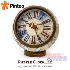 3D Puzzle Clock COUNTRY STYLE - GRACEFUL BLUE 145pc Desk Clock PINTOO KC1049
