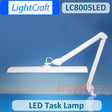 LED TASK LAMP with DIMMER  6000-7000K light 90 CRI Compact LightCraft LC8005LED