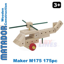 Load image into Gallery viewer, Matador Maker M175 Wooden Construction SetBuilding Blocks Bricks 175pc Age 3+
