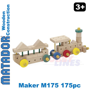 Matador Maker M175 Wooden Construction SetBuilding Blocks Bricks 175pc Age 3+