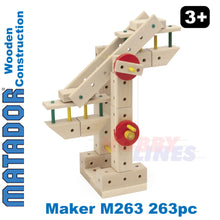 Load image into Gallery viewer, Matador Maker M263 Wooden Construction Set Building Blocks Bricks 263pc Age 3+
