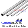 Micro Aluminium Tube ALBION ALLOYS Precision Metal Materials Various Sizes MAT