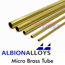 Load image into Gallery viewer, Micro Brass Tube ALBION ALLOYS Precision Metal Model Materials Various Sizes MBT
