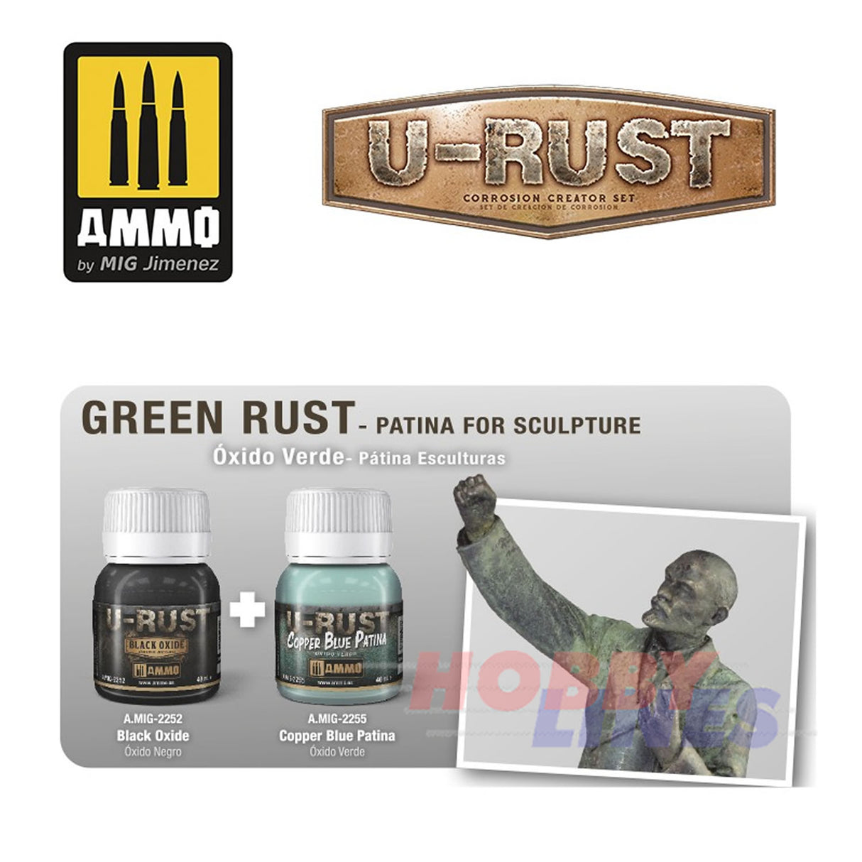U-RUST Corrosion Creator Set Create Effects Oxidation  process Ammo Mig AMIG7460