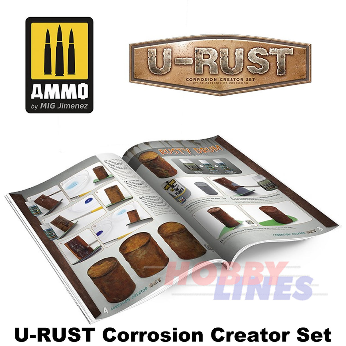 U-RUST Corrosion Creator Set Create Effects Oxidation  process Ammo Mig AMIG7460