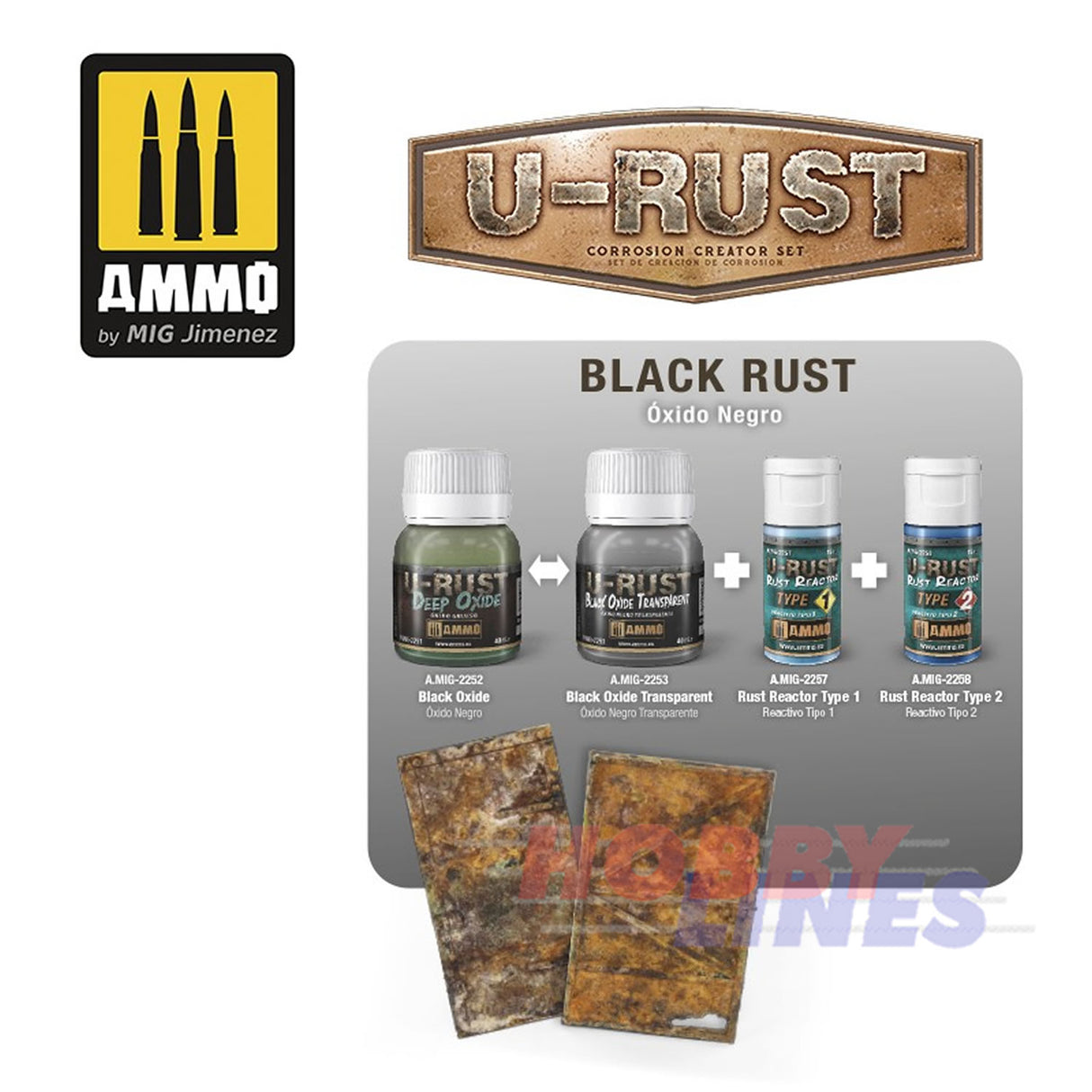 U-RUST Corrosion Creator Set Create Effects Oxidation  process Ammo Mig AMIG7460
