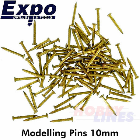 SHIP MODELLING PINS BRASS 7/10/12mm Model Building pack 200 approx. Expo Tools