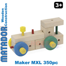 Load image into Gallery viewer, Matador Maker MXL Wooden Construction Set Building Blocks Bricks 350pc Age 3+
