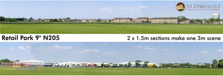 RETAIL PARK PN205 N Gauge ID Backscenes Art printers Premium 9"