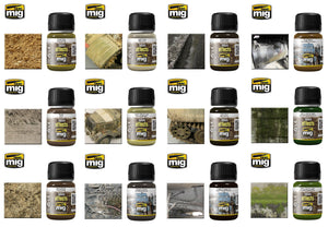 NATURE EFFECTS Full Range 35ml jar weathering AMMO By Mig Jimenez