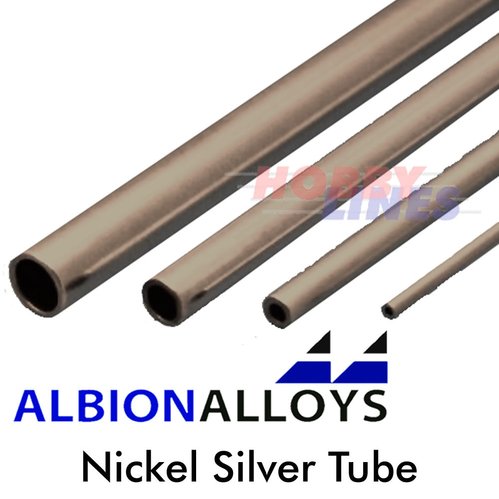 Micro Nickel Silver Tube ALBION ALLOYS Precision Metal Various Sizes NST03 NST