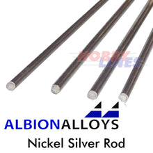 Load image into Gallery viewer, Nickel Silver Rod ALBION ALLOYS Precision Metal Model Various Sizes NSR01 NSR
