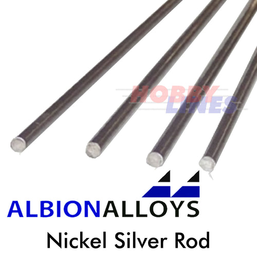 Nickel Silver Rod ALBION ALLOYS Precision Metal Model Various Sizes NSR01 NSR