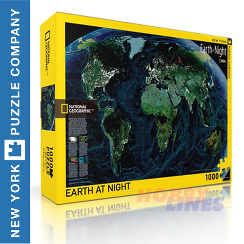 National Geographic EARTH AT NIGHT New York Puzzle Co 1000pc Jigsaw NPZNG1602