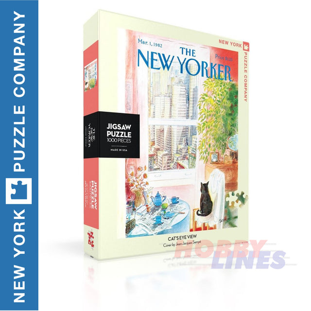 New Yorker CAT'S EYE VIEW  New York Puzzle Company 1000pc Jigsaw NPZNY1708