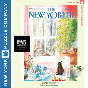 New Yorker CAT'S EYE VIEW  New York Puzzle Company 1000pc Jigsaw NPZNY1708
