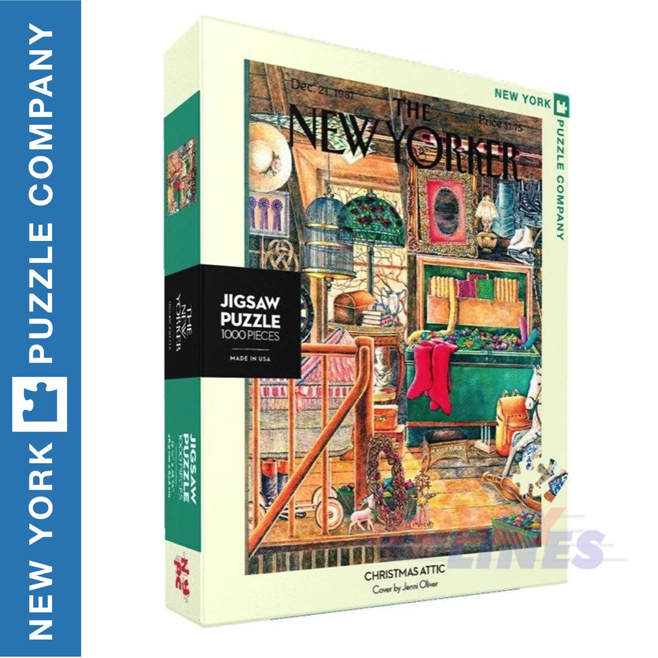 New Yorker CHRISTMAS ATTIC  New York Puzzle Company 1000pc Jigsaw NPZNY1713