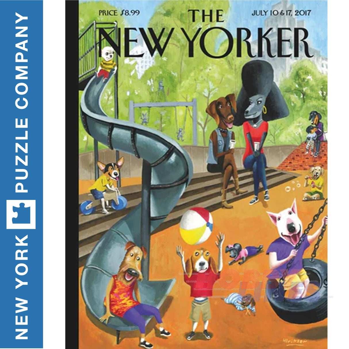 New Yorker OFF THE LEASH New York Puzzle Company 1000pc Jigsaw NPZNY1802