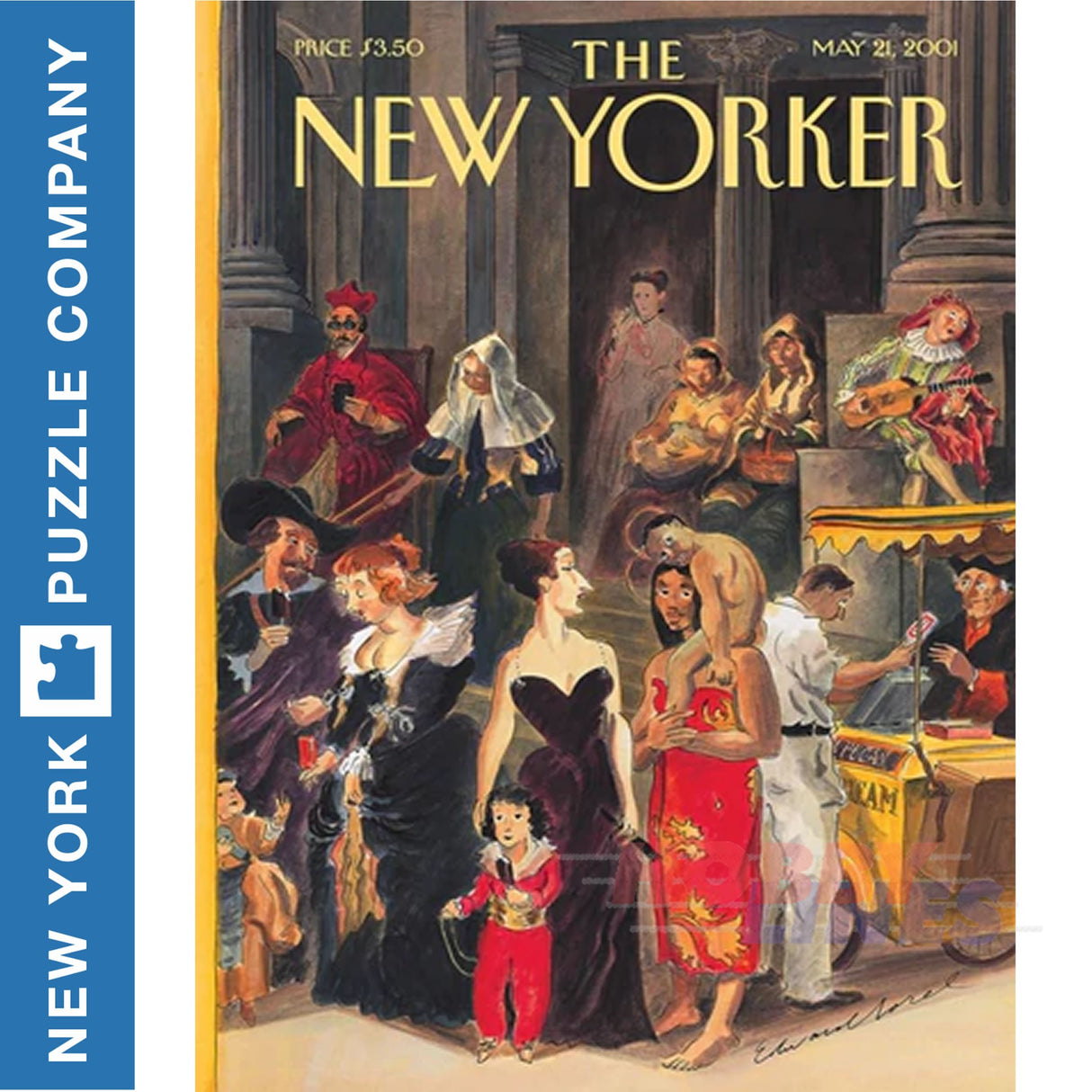 New Yorker MONDAY AT THE MEET New York Puzzle Company 1000pc Jigsaw NPZNY1803