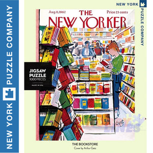New Yorker THE BOOKSTORE New York Puzzle Company 1000pc Jigsaw NPZNY1804